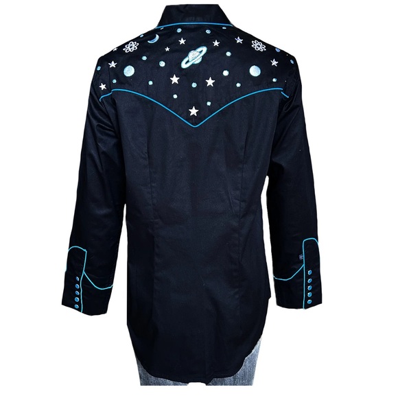 NWT Women's Out of This World Embroidered
Black Western Shirt - Picture 4 of 10